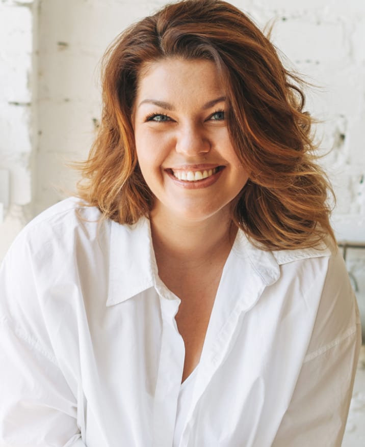 Close up of man smiling.